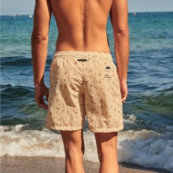 Manebi Swim Trunks Shorts Mens Lined Made In Italy Size Small - Picture 1 of 13